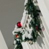 Karácsonyfa élethű füzér, girland, 2,7 m 