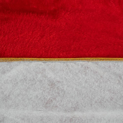 90 cm-es karácsonyfa alá rakható dísz szőnyeg, piros