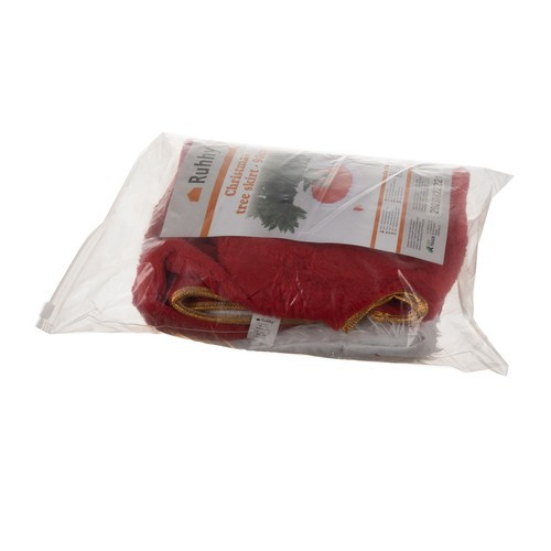 90 cm-es karácsonyfa alá rakható dísz szőnyeg, piros