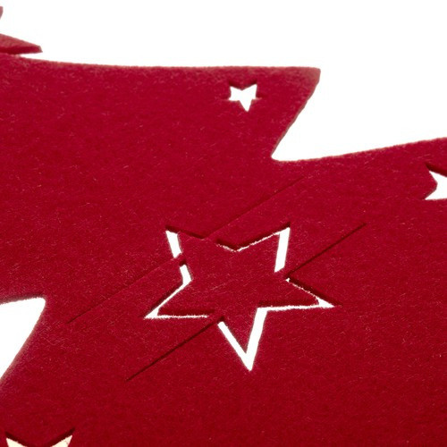 12 db-os karácsonyfa alakú evőeszköz tartó szett terítéshez