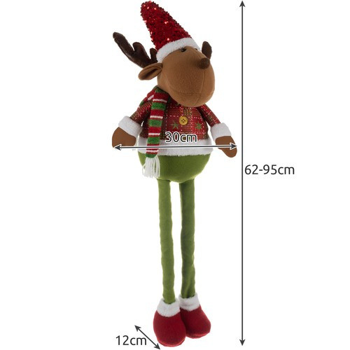 Karácsonyi rénszarvas - teleszkópos 95cm Ruhhy 22329