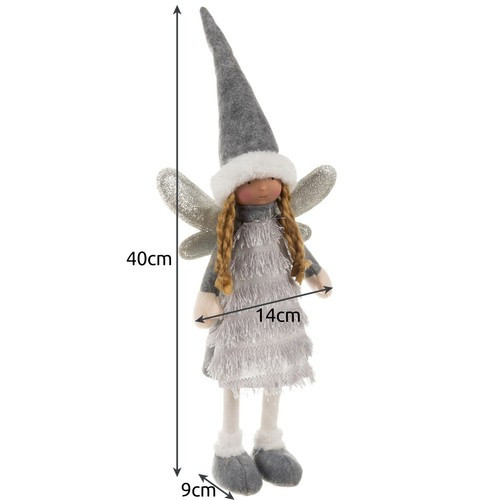 Tündér - szürke karácsonyi figura Ruhhy 22343