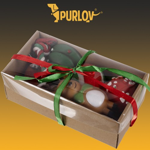 Karácsonyi ajándék kutyának - Purlov 22637 játékok