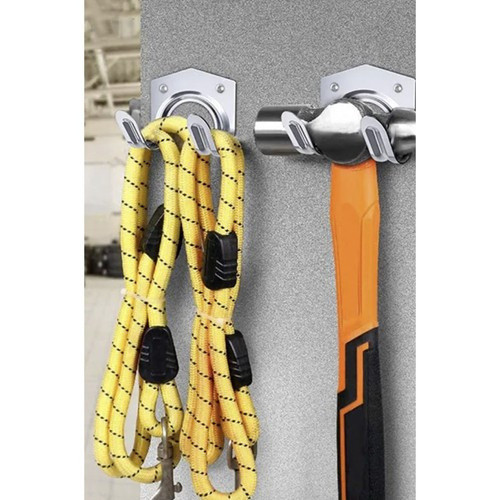 20 db fém akasztó kerti és műhelyszerszámokhoz, 