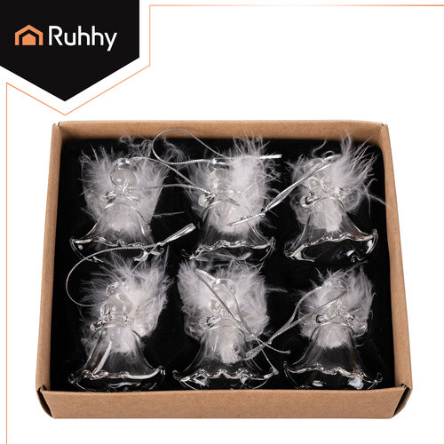 Átlátszó csecsebecsék - angyalkák, 6 db. Ruhhy 22497