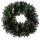 Hóval borított karácsonyi műkoszorú, 45 cm átmérő