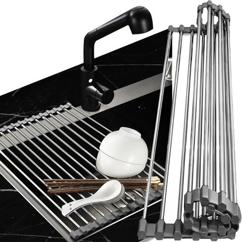 Edényszárító/lefolyó - összehúzható, szilikon szélekkel