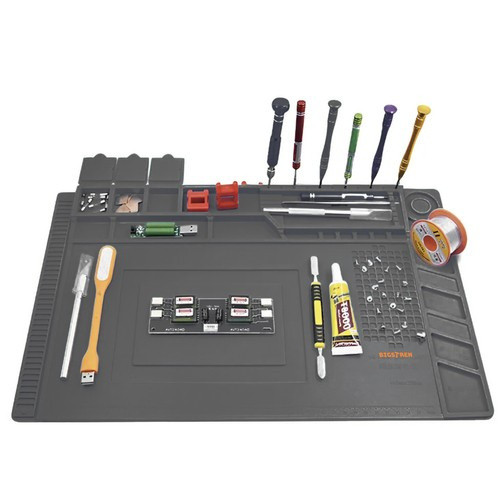 Szilikon szőnyeg műhelybe, 4 mágneses zsebbel, 30x40cm