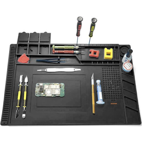 Szilikon szőnyeg műhelybe, 4 mágneses zsebbel, 30x40cm