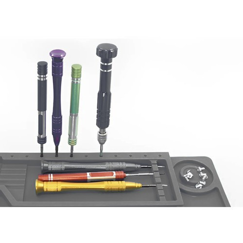 Szilikon szőnyeg műhelybe, 4 mágneses zsebbel, 30x40cm