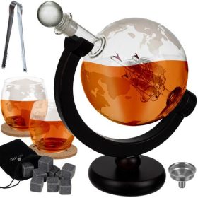 Kancsó - földgömb alakú - Malatec 22553 whisky készlet