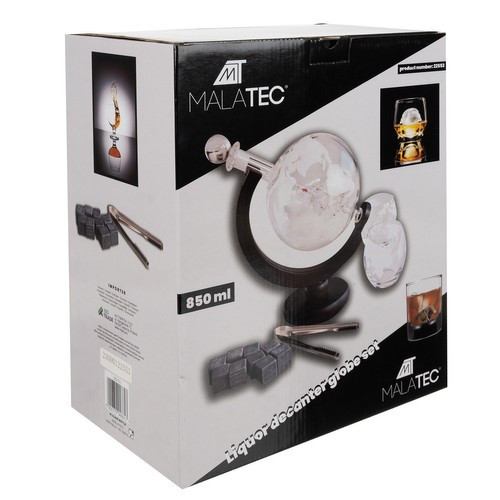 Kancsó - földgömb alakú - Malatec 22553 whisky készlet