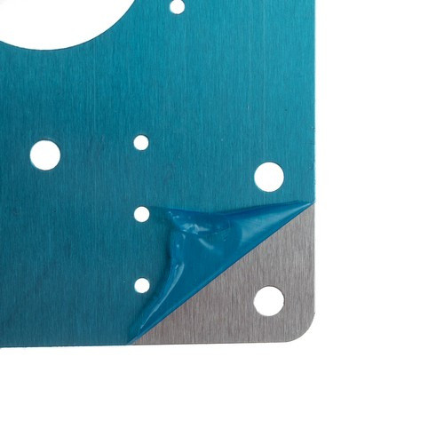 Rozsdamentes Acél Bútor Zsanér Javító Lapkák, 4 darabos készlet, 9 x 9 cm, 1 mm vastagság, 20 lyuk