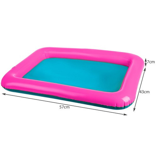 Kinetikus homok felfújható homokozóval, formákkal, 2 kg