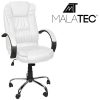 Irodai szék, eco-bőr - fehér, Malatec 23240