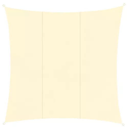 3,6 m x 3,6 m-es négyzet alakú napvitorla, bézs