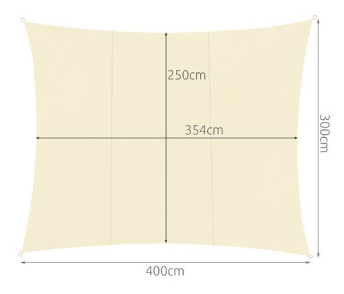 Napvitorla 4x3m - bézs Gardlov 23144