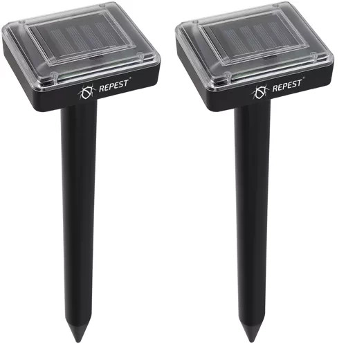 2 db-os napelemes vakondriasztó szett, 38 x 9.3 x 7.8 cm