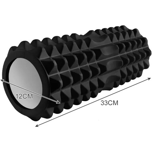 Roller jóga - masszázshenger (fekete) 23570