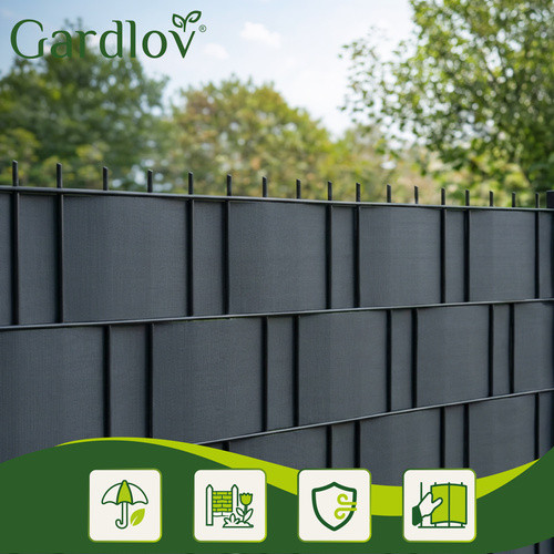 35m x 19 cm-es kerítés + belátásgátló szalag,  630g/m2, antracit