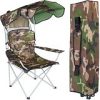 Horgászszék "Panama" árnyékolóval, camouflage terepminta,  92 x 128,5 cm