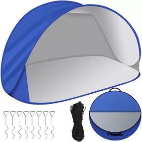   Pop-up nagy strandsátor, 220 x 120 x 100 cm, kék-fehér, Trizand