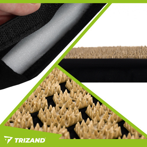 Trizand akupresszúrás egészségügyi matrac + párna + 2 masszázslabda, tartóval