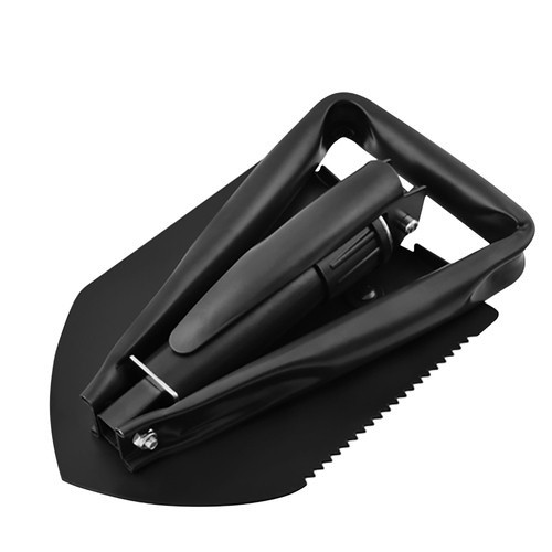 Trizand 3-in-1 összecsukható lapát-csákány-fűrész, fekete