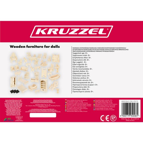 34 Darabos Fa Bababútor Készlet - KRUZZEL