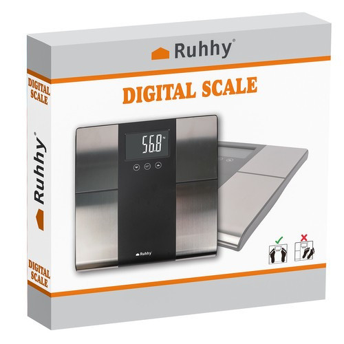  LCD fürdőszobai mérleg - analitikai Ruhhy 24638