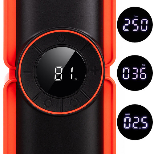 Multifunkciós autós power bank és indító akkumulátor – 10000 mAh, 12V, 800A, 120 PSI kompresszor