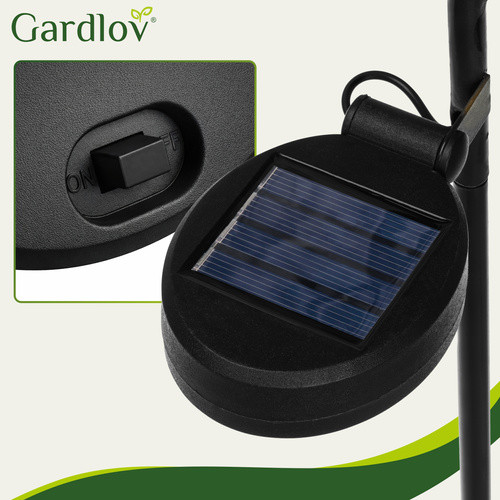 Napelemes Kerti Páva Lámpa 40 LED-del, Vízálló, Alkonykapcsolós