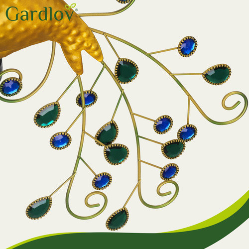 Napelemes Kerti Páva Lámpa 40 LED-del, Vízálló, Alkonykapcsolós