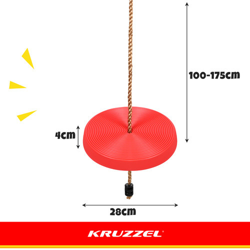 Gyermek Kerti Kerek Hinta - Állítható Magasságú, Időjárásálló, 50 kg Teherbírású
