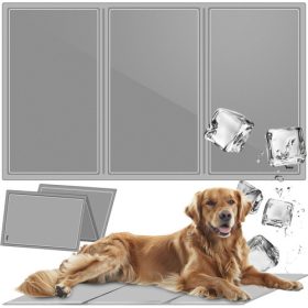   Purlov XL Hűsítő Állatfekhely 90x50cm - Zselés, Összehajtható, Szürke