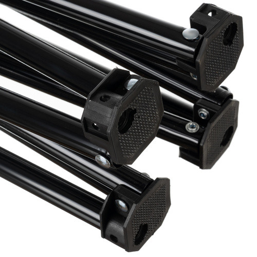 Kemping Szett: 2 Összecsukható Horgász Szék és Turisztikai Asztal, 100 kg Teherbírású, Fekete