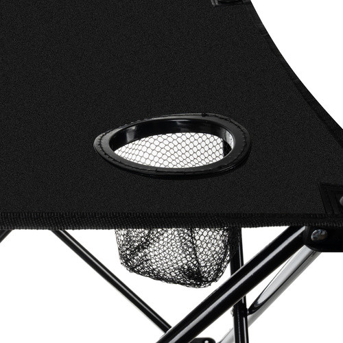 Kemping Szett: 2 Összecsukható Horgász Szék és Turisztikai Asztal, 100 kg Teherbírású, Fekete