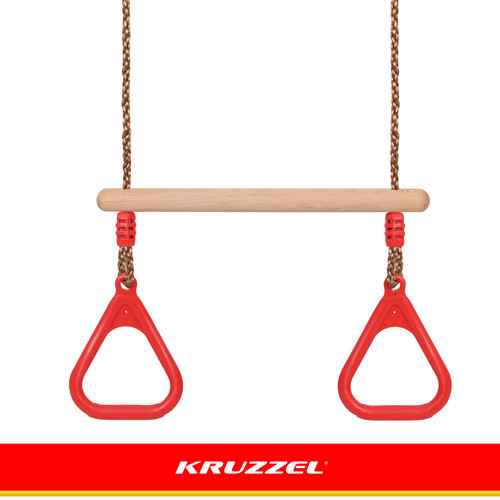 Kruzzel 25383 - Többfunkciós Gyerek Kerti Hintaszerkezet és Tornatréner, 100 kg-ig Terhelhető