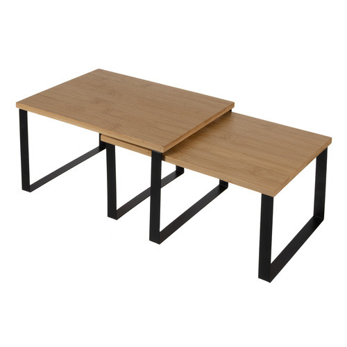 Ruhhy 25661 Bambusz Konyhai Polc Készlet - 2 Darab, Nedvességálló, Szagmentes, Helytakarékos