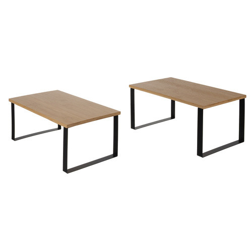 Ruhhy 25661 Bambusz Konyhai Polc Készlet - 2 Darab, Nedvességálló, Szagmentes, Helytakarékos