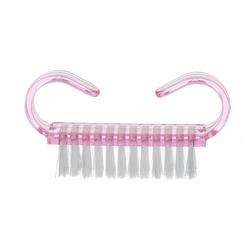 100 db Rózsaszín Egyszerhasználatos Manikűr Kefe - 6,5 x 3,2 x 1,5 cm, PS, PP