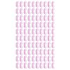 100 db Rózsaszín Egyszerhasználatos Manikűr Kefe - 6,5 x 3,2 x 1,5 cm, PS, PP