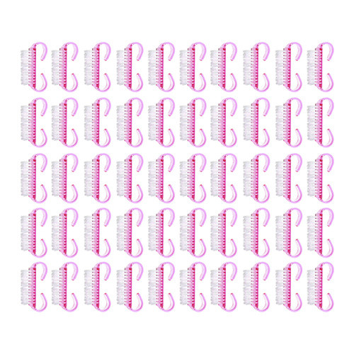 Manikűr Kefe Szett 50 db - Soulima 25732: Higiéniás Körömápolás Rózsaszín Színben, Tartós PS/PP Anyaggal