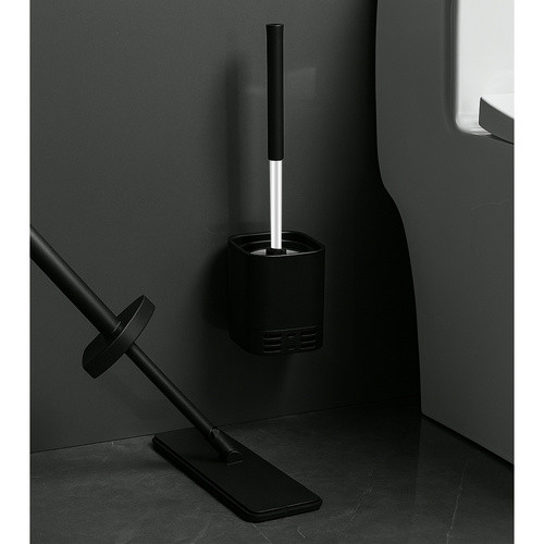 RUHHY 25725 WC Kefe Fekete, Tartóval - Higiénia és Elegancia
