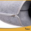 Macskaágy - Alagút PURLOV 25810: Ergonomikus és Könnyen Tisztítható Macskaágy, Természetes Filc, 51 x 20 cm