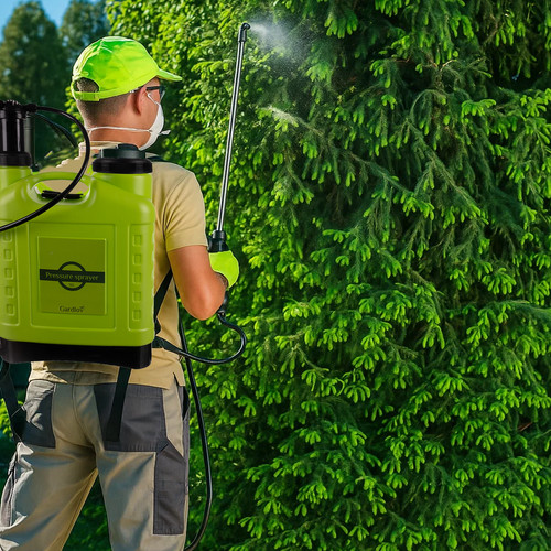 Gardlov 16L Kézi Nyomáspermetező Hosszú Lánccal és 170cm Tömlővel