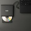 IZOXIS Külső Optikai Meghajtó és CD/DVD Író USB 3.0-val, 24x CD, 8x DVD Sebességgel