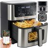 RUHHY 8L XXL Olajmentes Air Fryer, Tapadásmentes, LED Érintőpanellel