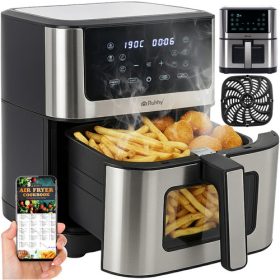   RUHHY 8L XXL Olajmentes Air Fryer, Tapadásmentes, LED Érintőpanellel