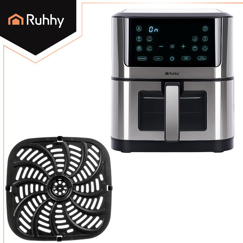 RUHHY 8L XXL Olajmentes Air Fryer, Tapadásmentes, LED Érintőpanellel